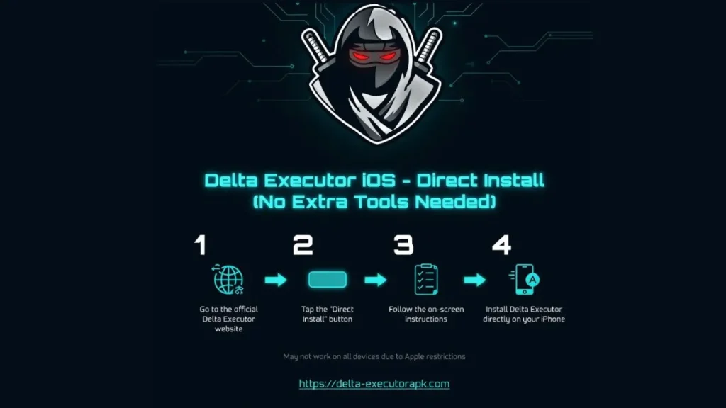 Direct Install Option on Delta executor IOS