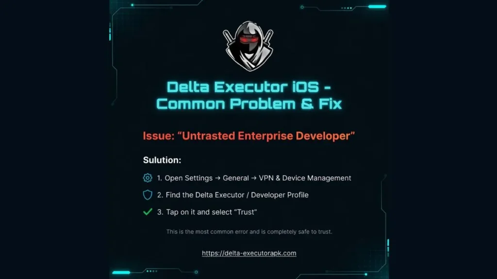 Delta IOS Common Problem and Fix